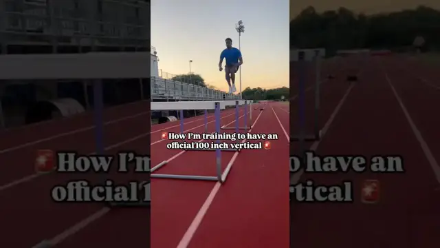 'Video thumbnail for (359) 100 inch vertical jump training, fitness goals!'