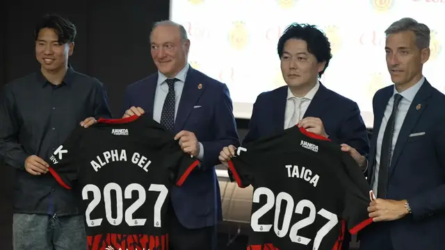'Video thumbnail for Takuma Asano reflects on first season as RCD Mallorca and Taica Corporation extend partnership'