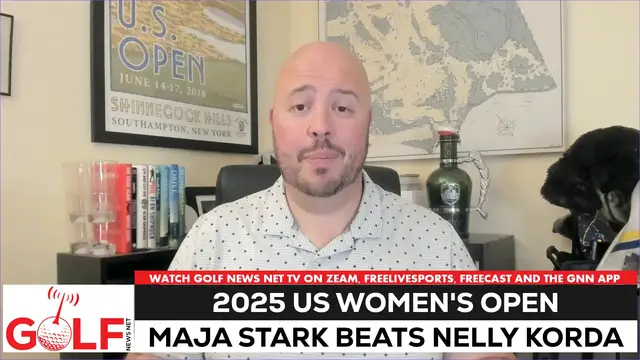 'Video thumbnail for Maja Stark beats Nelly Korda, wins 2025 US Women's Open at Erin Hills'