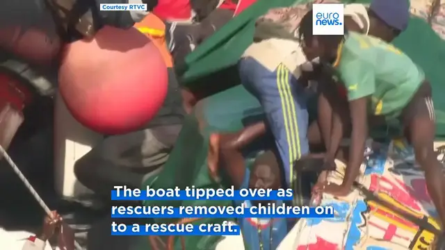 'Video thumbnail for Seven dead after migrant boat capsizes near Canary Islands, emergency crews say'