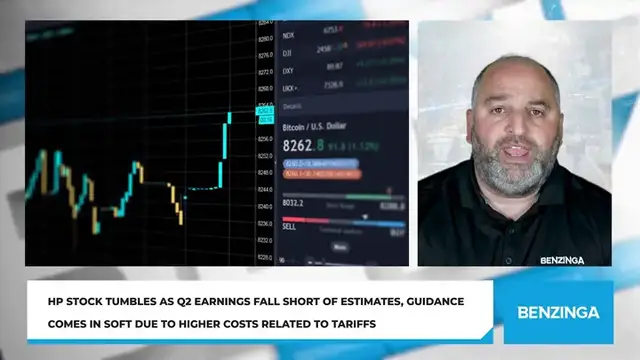 'Video thumbnail for HP Stock Tumbles As Q2 Earnings Fall Short Of Estimates, Guidance Comes In Soft Due To Higher Costs Related To Tariffs'