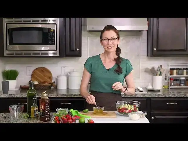 'Video thumbnail for Strawberry Cucumber Salad with Feta   Balsamic Mint Dressing720P HD'