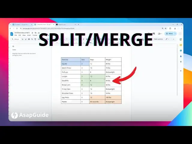 'Video thumbnail for How to Merge and Split Tables in Google Docs'