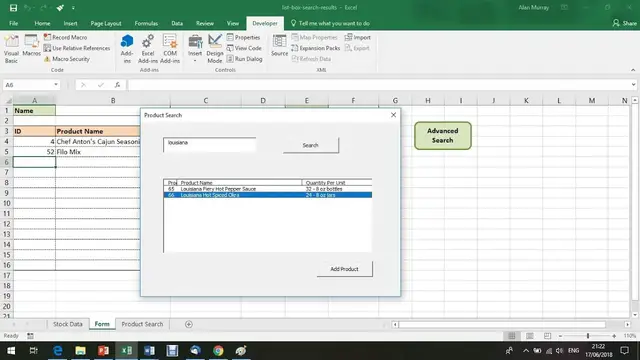 'Video thumbnail for Display Search Results in a ListBox - Excel VBA'