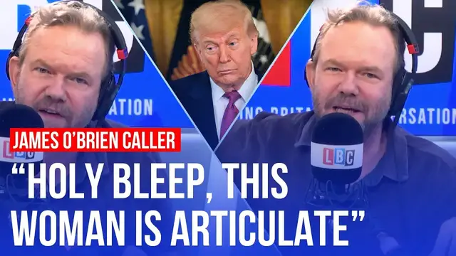 'Video thumbnail for Israel-Iran and Donald Trump: LBC caller impresses James O'Brien with her take'