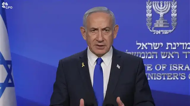 'Video thumbnail for Netanyahu thanks Trumps for US strikes on Iran'