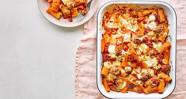'Video thumbnail for Sausage pasta bake'