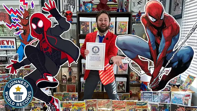 'Video thumbnail for Tristan Mathews, Guinness World Records Spider-Man memorabilia tour'