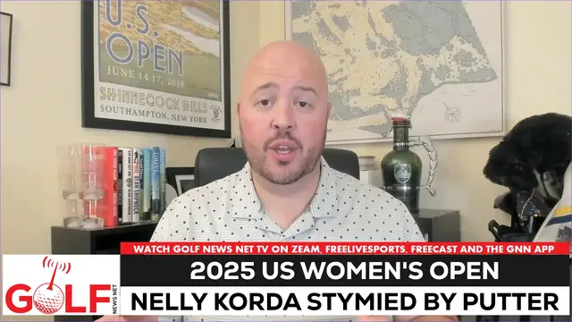 'Video thumbnail for Nelly Korda's putting costs her 2025 US Women's Open'