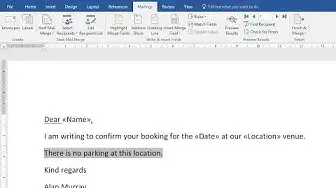 'Video thumbnail for Word Mail Merge: If Then Else Rule for Conditional Paragraphs'
