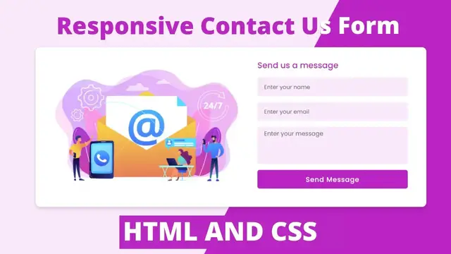'Video thumbnail for Responsive Contact Us Form In HTML And CSS _ Contact Us Page'