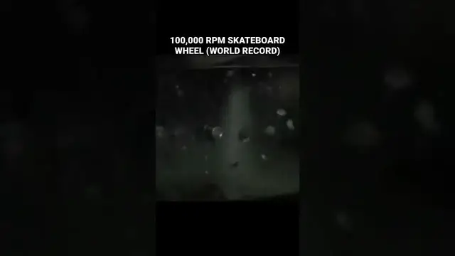 'Video thumbnail for 100,000 RPM Skateboard Wheel: World Record Shattered!'