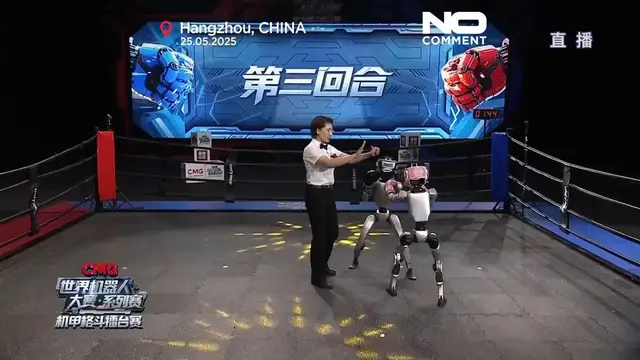 'Video thumbnail for AI Strategist defeats rivals in first-ever humanoid robot tournament'