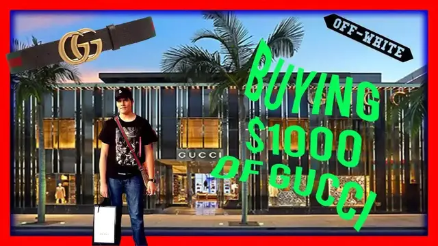 'Video thumbnail for BUYING $1000 OF GUCCI IN 10 MINUTES AND CLOUT GANG MERCH IS LIT (Vlog # 18) | Tanklessleech'