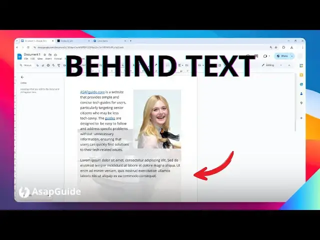 'Video thumbnail for How to Put an Image Behind Text in Google Docs'