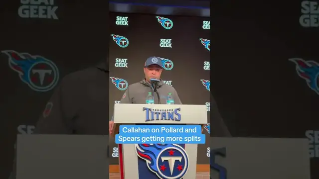 'Video thumbnail for #Titans HC Brian Callahan wants to get Pollard and Spears plenty of touches. #tennesseetitans #nfl'