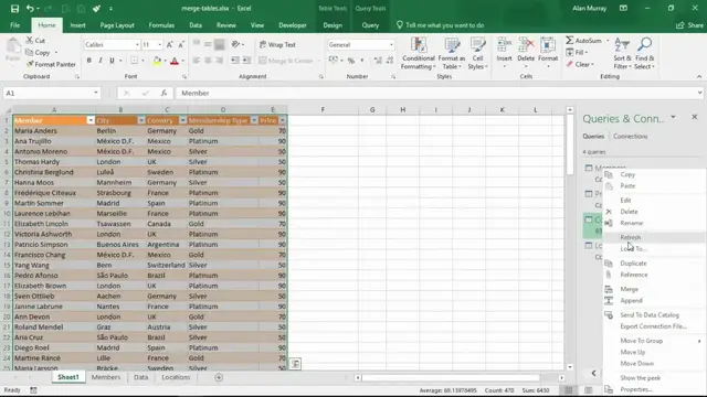 'Video thumbnail for Power Query Merge Queries - VLOOKUP Formula Alternative'
