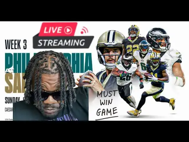 'Video thumbnail for lord brunson: philadelphia eagles vs saints live reaction and nfl analysis'