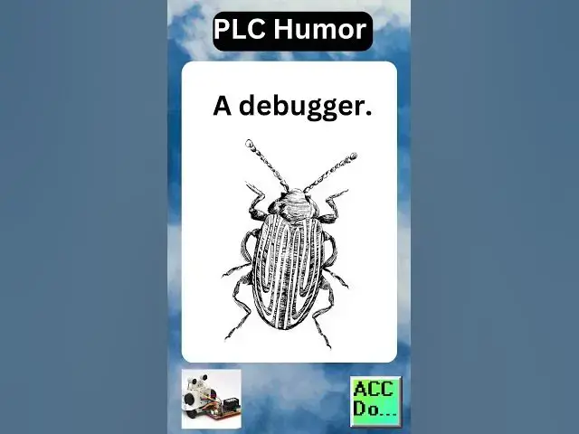 'Video thumbnail for PLC Humor - programmer kills a bug...'