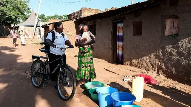 'Video thumbnail for Super strong bikes help transform healthcare in rural Uganda'