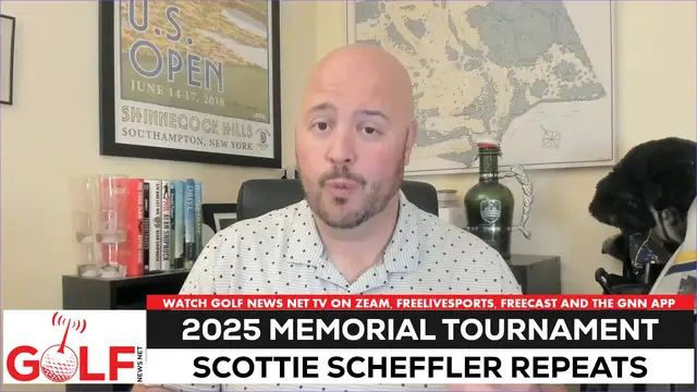 'Video thumbnail for Scottie Scheffler wins 2025 Memorial Tournament, $4 million'