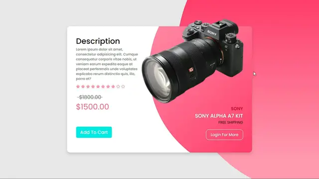 'Video thumbnail for How To Create A Product Card using HTML & CSS _ Ecommerce Product Card'