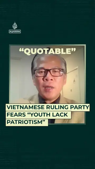 'Video thumbnail for Vietnamese ruling party fears “youth lack patriotism”'