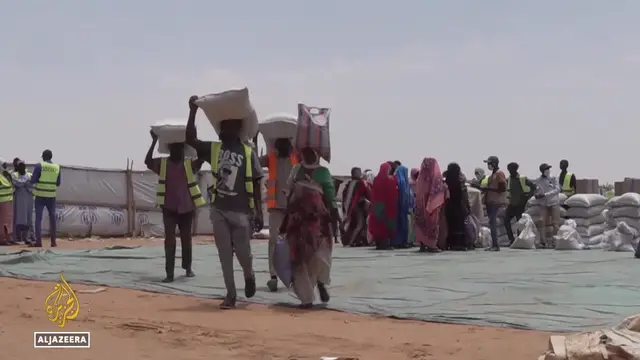 'Video thumbnail for Sudanese refugees at risk of famine: UN agencies say food crisis reached breaking point'
