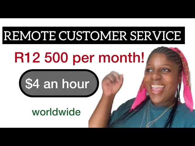 'Video thumbnail for R12500 Per Month- REMOTE CUSTOMER SERVICE JOB | REMOTE WORLDWIDE'