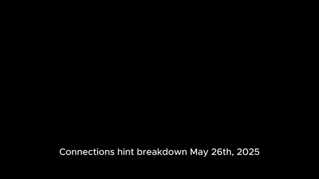 'Video thumbnail for NYT Connections Hints and Answer for May 26, 2025'