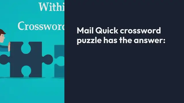 'Video thumbnail for Irish Daily Mail Quick Within Crossword Clue Puzzle Answer from September 29, 2024'