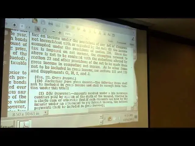 'Video thumbnail for Larry Becraft, John Green discussion income tax, 2012/12/16'