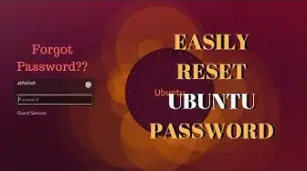 'Video thumbnail for Forgot Ubuntu Password? Here's How to Reset User Password in Ubuntu Linux'