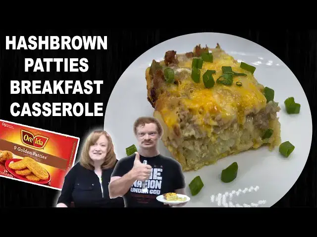 'Video thumbnail for HASHBROWN PATTIES BREAKFAST CASSEROLE | How To Make Hash Brown Casserole'