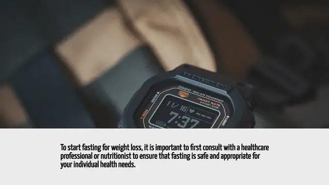 'Video thumbnail for How To Start Fasting For Weight Loss'