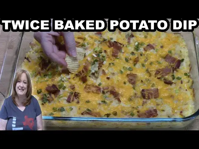 'Video thumbnail for TWICE BAKED POTATO DIP | Appetizer Perfect for Holiday, Game Day or Anytime'