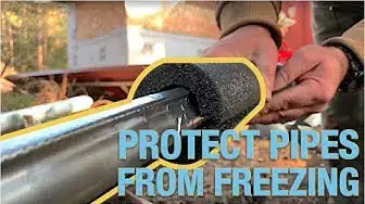 'Video thumbnail for Protect Pipes From Freezing With Pipe Heating Cable & Waterproof Insulation'