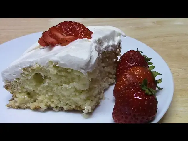 'Video thumbnail for TRES LECHES  (3 MILK CAKE) SIMPLE RECIPE'