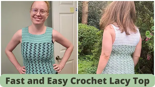 'Video thumbnail for How to Crochet An Easy Crochet Lacy Summer Top'