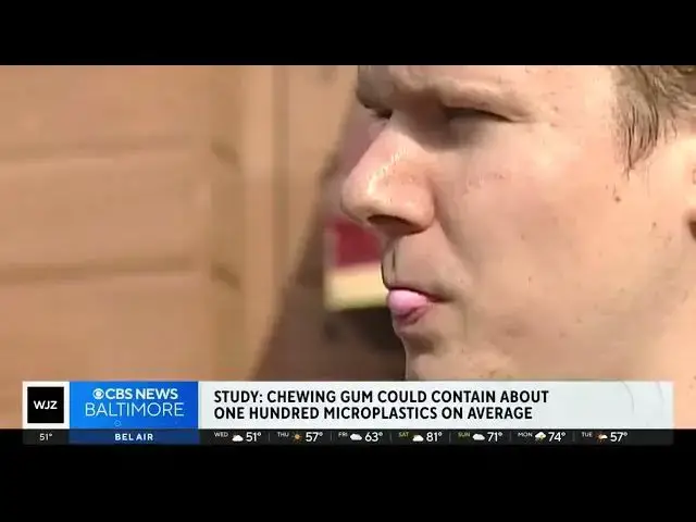 'Video thumbnail for Chewing GUM found to be a major source of microplastic exposure.'