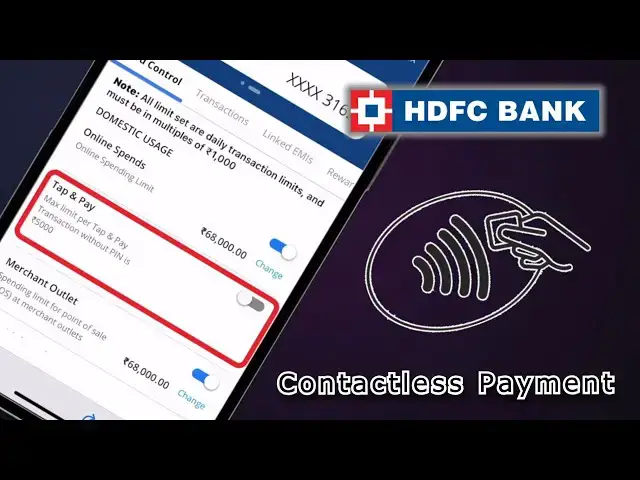 'Video thumbnail for 2024💥 Enable HDFC Credit Card Contactless Payment | HDFC New MyCard App'