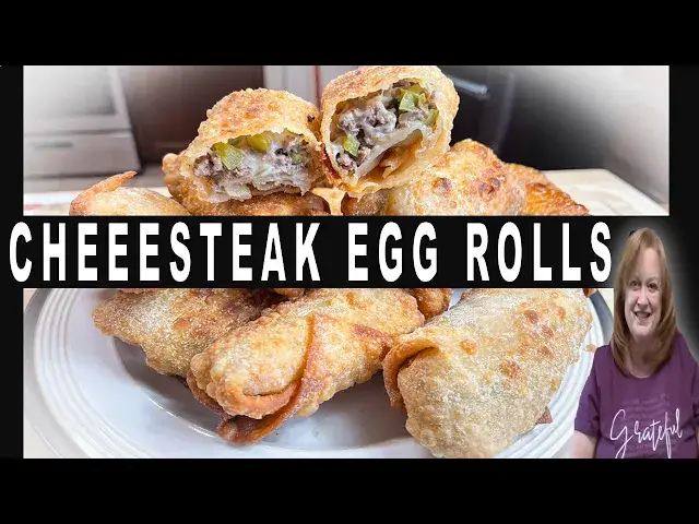 'Video thumbnail for Philly CHEESESTEAK EGG ROLLS Recipe'
