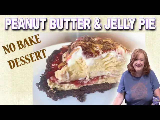 'Video thumbnail for "No Bake" PEANUT BUTTER & JELLY Pie'