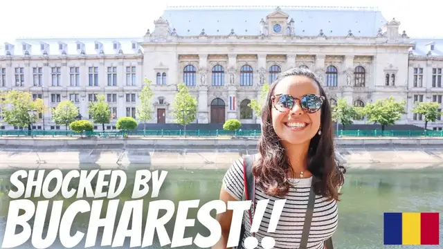 'Video thumbnail for WE DID NOT EXPECT THIS... 😳 || BUCHAREST ROMANIA VLOG || THE ROMANIA TRAVEL SERIES BEGINS NOW! 🇷🇴'