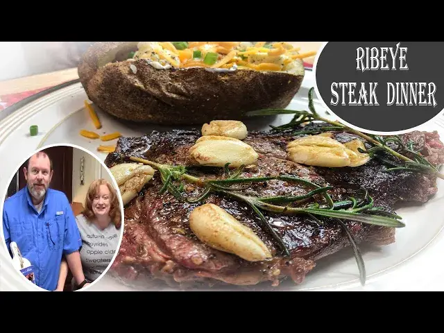 'Video thumbnail for COOK WITH US A Ribeye Steak Dinner'