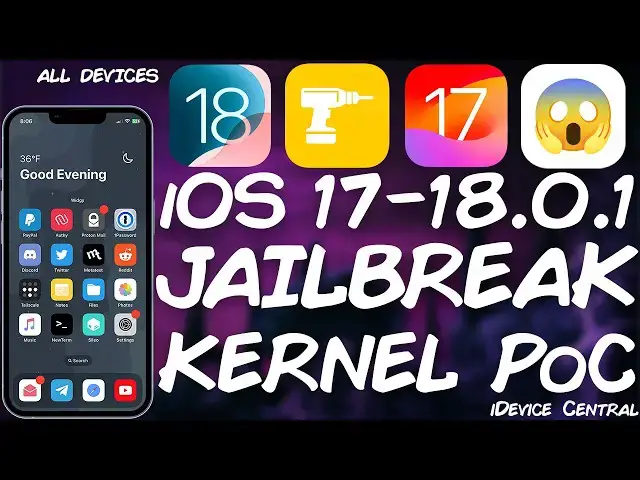 'Video thumbnail for iOS 17.0 - 18.0.1 JAILBREAK (All Devices): New KERNEL Vulnerability PoC RELEASED! It's Interesting.'