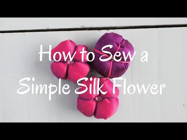 'Video thumbnail for HOW TO MAKE SIMPLE SILK FLOWERS TO ACCESSORIZE OTHER ITEMS - Super Quick and Easy for beginners'