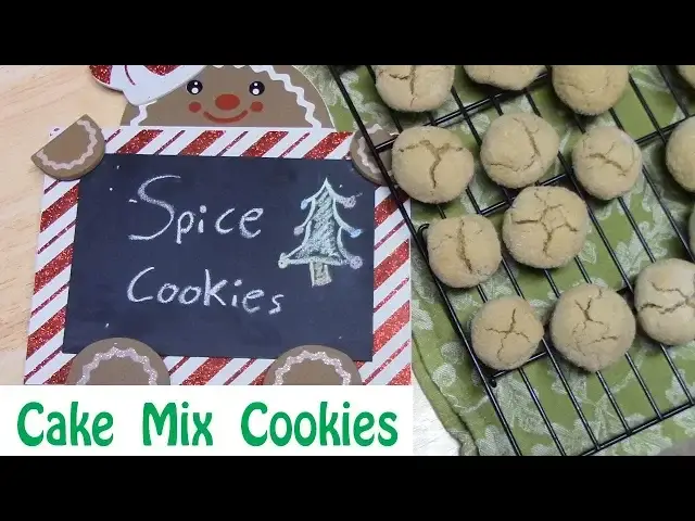 'Video thumbnail for SPICE CAKE MIX COOKIES | SUBSCRIBER REQUEST | HOLIDAY COOKIES'