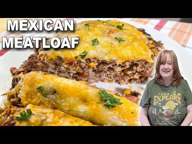 'Video thumbnail for MEXICAN MEATLOAF, Meatloaf Recipe They Will Eat, GROUND BEEF RECIPE, EASY DINNER IDEAS'