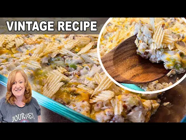 'Video thumbnail for Vintage CHICKEN SALAD Casserole, A Delicious Easy Dinner'